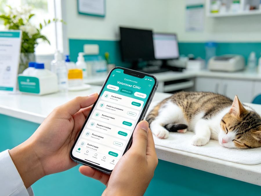 Tampilan aplikasi GoVet di HP